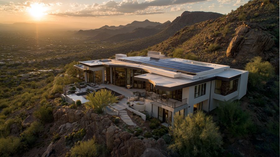 Maximizing solar Energy Yield with flat roofs